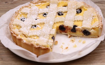 Amor Polenta Crostata crema a amarene